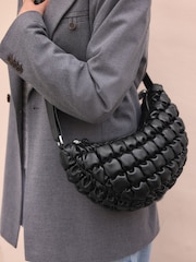 Black Quilted Sling Bag - Image 6 of 12