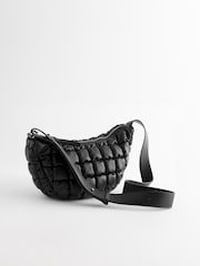 Black Quilted Sling Bag - Image 8 of 12