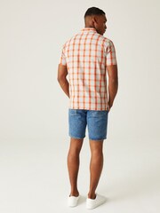 Regatta Silver Denmoor Short Sleeve Check 100% Cotton Shirt - Image 2 of 7