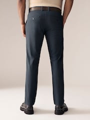 marine - Slim Fit Printed Belted Soft Touch Chino Trousers 2 Pack - Image 5 of 5