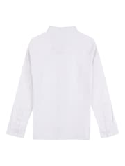 Jack Wills White Boys Linen Blend Shirt - Image 6 of 8