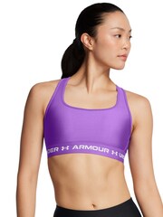 Under Armour Purple Crossback Mid Support Bra - Image 2 of 2
