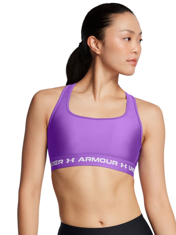 Under Armour Purple Crossback Mid Support Bra - Image 2 of 2 Under Armour Purple Crossback Mid Support Bra - Image 2 of 2