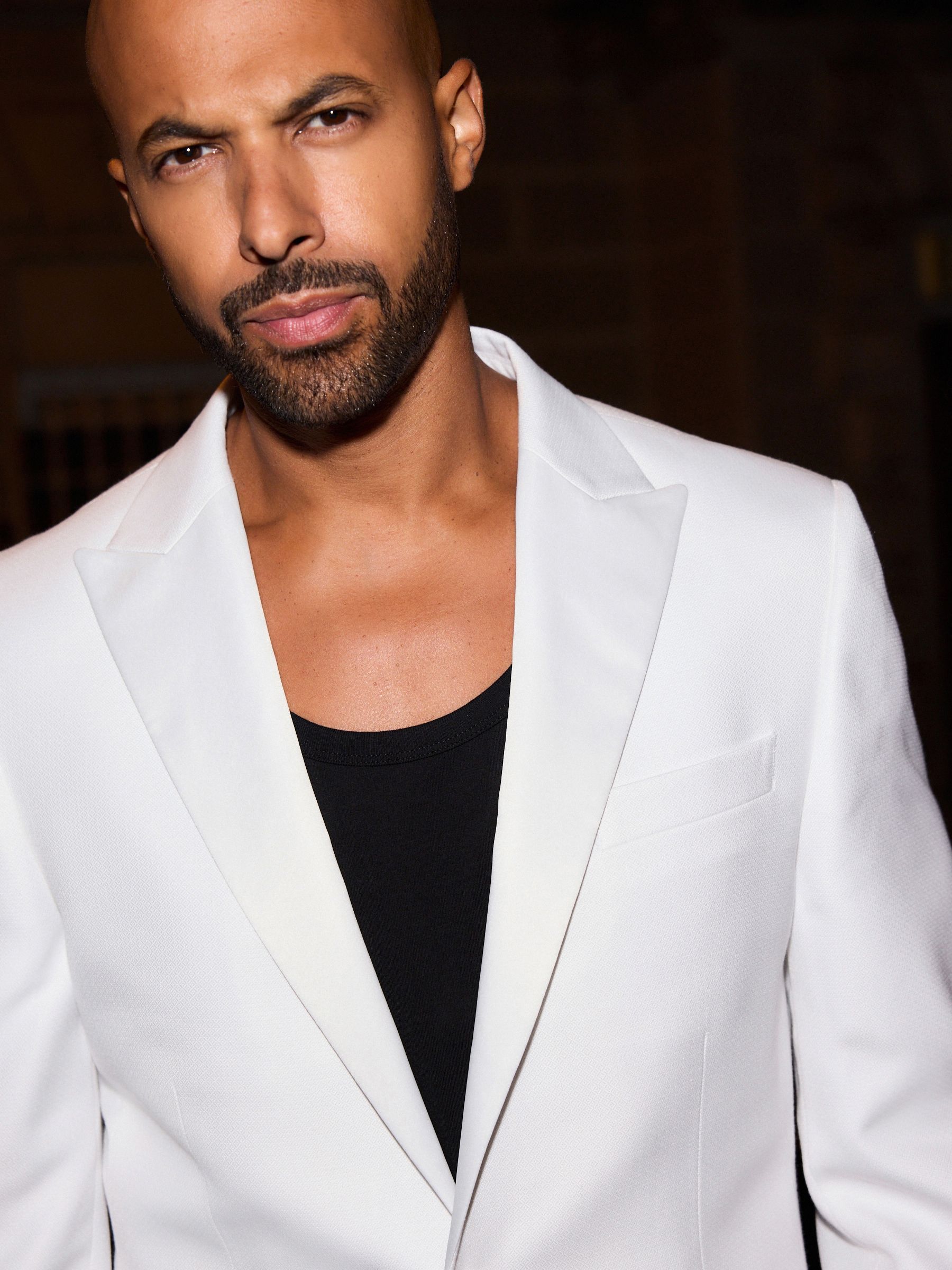 Buy White Satin Lapel Dinner Jacket from Next Canada