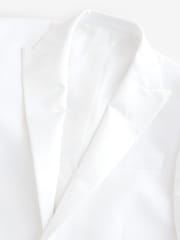 White Satin Lapel Dinner Jacket - Image 8 of 10