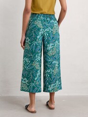 Seasalt Cornwall Green 100% Linen Peaceful Haven Culottes - Image 3 of 6
