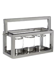 Interiors by Premier Silver Clear Kensington Townhouse 3 Light Lantern - Image 3 of 3