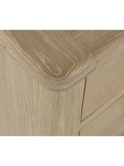 Julian Bowen Brown Memphis Limed 3 + 2 Drawer Chest - Image 7 of 7