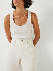 Hush White Boyfriend 100% Cotton Jeans - Image 3 of 8