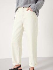 Hush White Boyfriend 100% Cotton Jeans - Image 5 of 8
