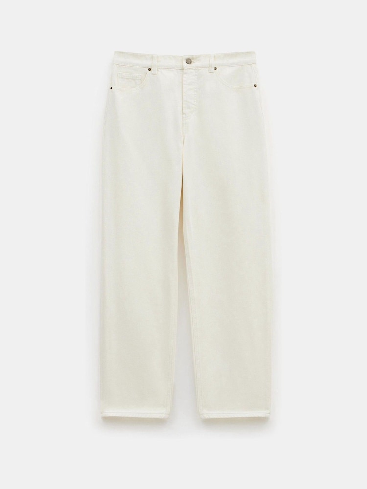 Hush White Boyfriend 100% Cotton Jeans - Image 8 of 8