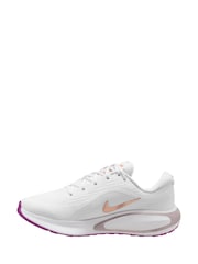 Nike White/ pink Journey Run Road Running Trainers - Image 2 of 4