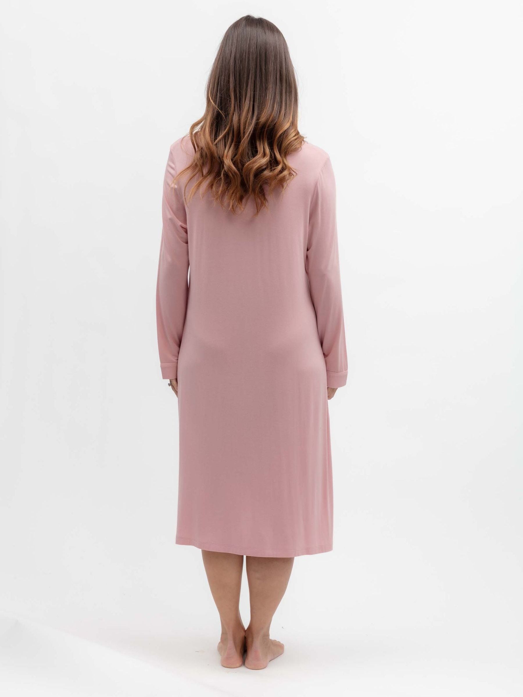 Buy Nora Rose Pink Jersey Floral Lace Short Nightdress from Next