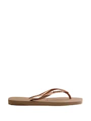 Havaianas Square Logo Metallic Sandals - Image 4 of 7