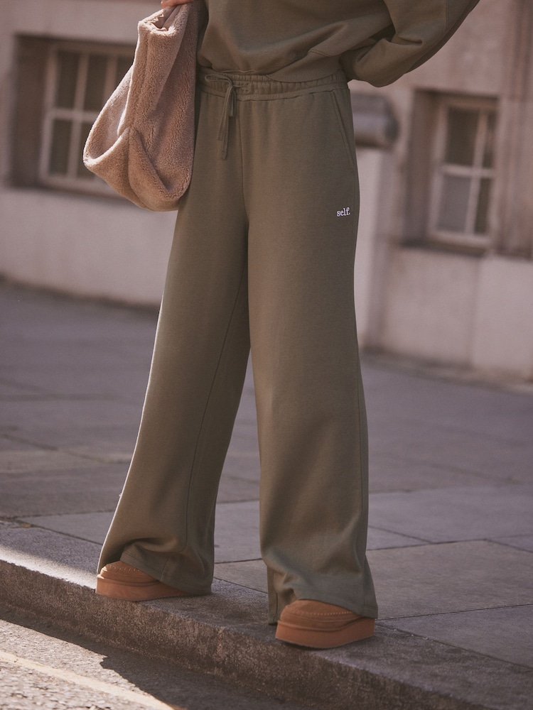Vert kaki - soi-même. Pantalon de jogging coupe large - Image 3 of 8