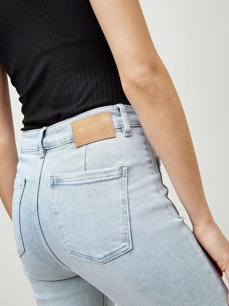 Apricot Light Blue Wash Luci 2 Pocket Flare Jeans - Image 4 of 4 Apricot Light Blue Wash Luci 2 Pocket Flare Jeans - Image 4 of 4