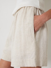 Hush Nude Lana Linen Blend Beach Shorts - Image 3 of 5
