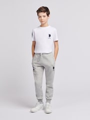 U.S. Polo Assn. Grey Boys Player 3 100% Cotton Joggers - Image 3 of 7