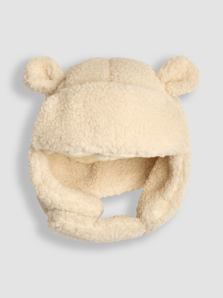 JoJo Maman Bébé Cream Cosy Borg Hat - Image 1 of 3
