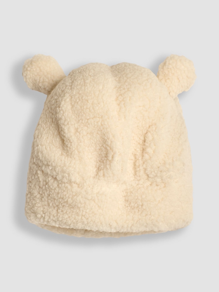 JoJo Maman Bébé Cream Cosy Borg Hat - Image 3 of 3