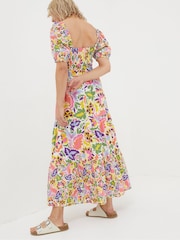 FatFace Art Floral Midi Dress - Image 2 of 6