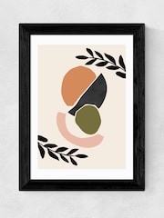 East End Prints Black Cut Out Shapes Framed Art Print - Image 1 of 3