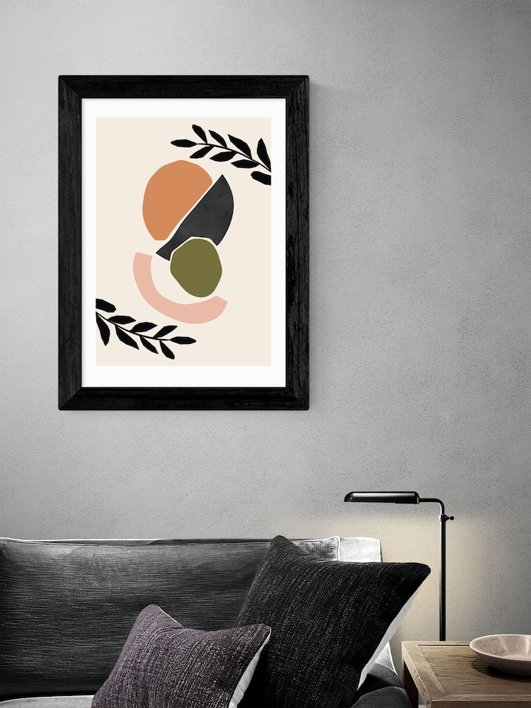 East End Prints Black Cut Out Shapes Framed Art Print - Image 2 of 3