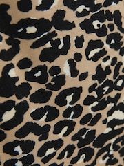 River Island Brown Girls  Leopard 100% Cotton T-Shirt and Kickflare Set - Image 5 of 5
