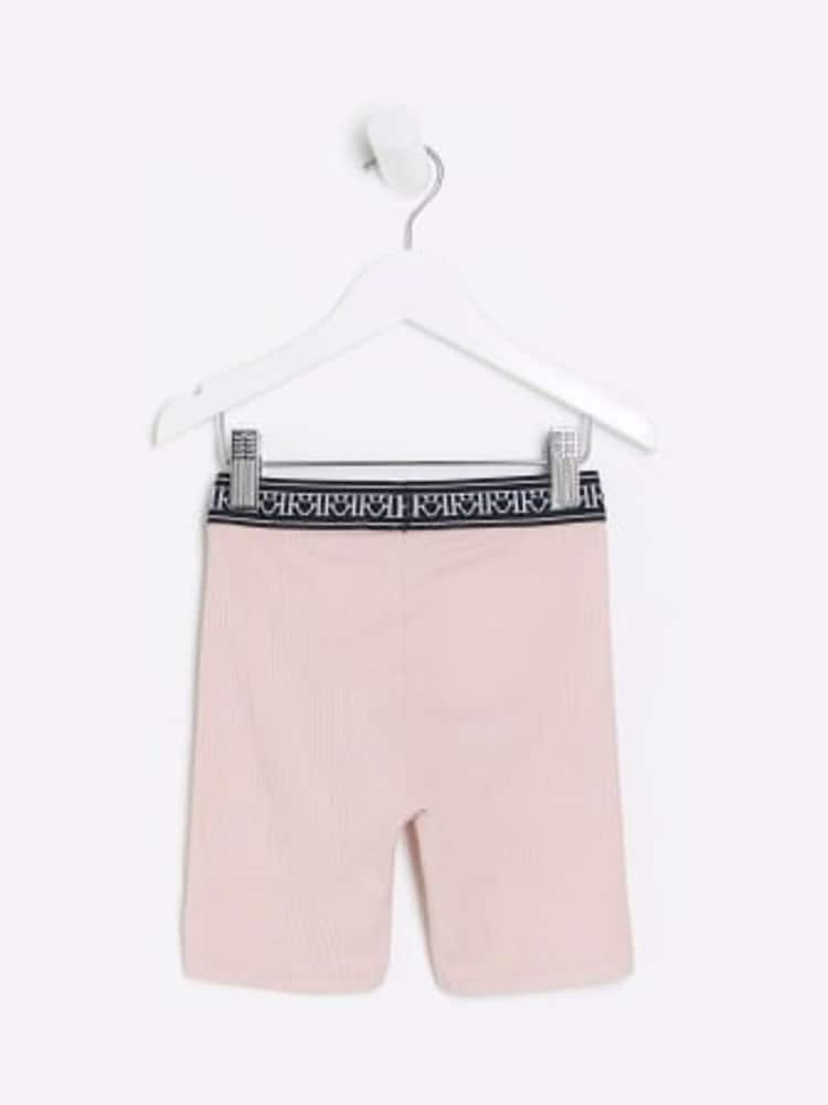 Розовый - Велорты в рубчик для девочек River Island поясом - Изображение 1 из 4 Розовый - Велорты в рубчик для девочек River Island поясом - Изображение 1 из 4