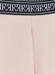 Розовый - Велорты в рубчик для девочек River Island поясом - Изображение 3 из 4