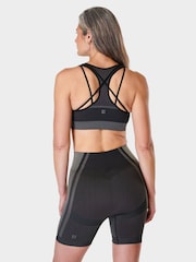 Sweaty Betty Black Silhouette Sculpt Seamless Sports Bra - Image 2 of 7