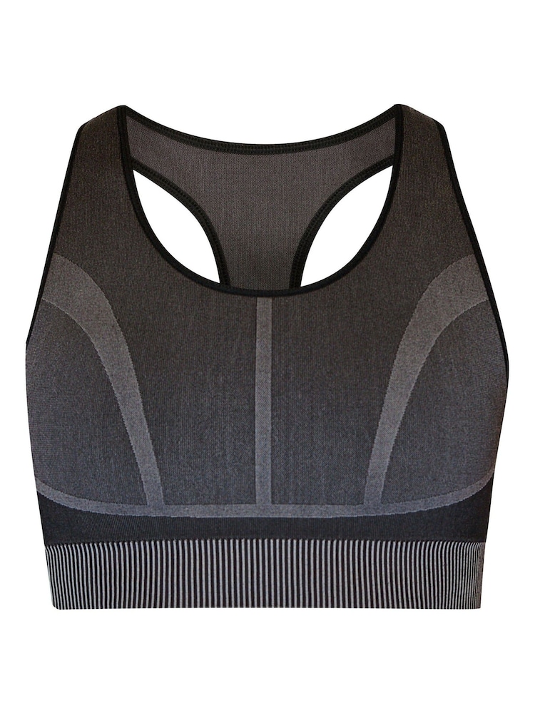 Sweaty Betty Black Silhouette Sculpt Seamless Sports Bra - Image 7 of 7