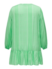 ONLY Curve Printed V-Neck Summer Smock Dress - Image 8 of 8