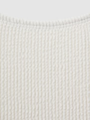 Good American Cloud White Good American Always Fits Textured Swimsuit - Image 5 of 5