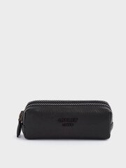 OSPREY LONDON The Onyx Leather Charger Black Pouch - Image 1 of 4