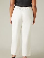 Live Unlimited Ivory White Curve Tailored Side Split Trousers - Image 2 of 3