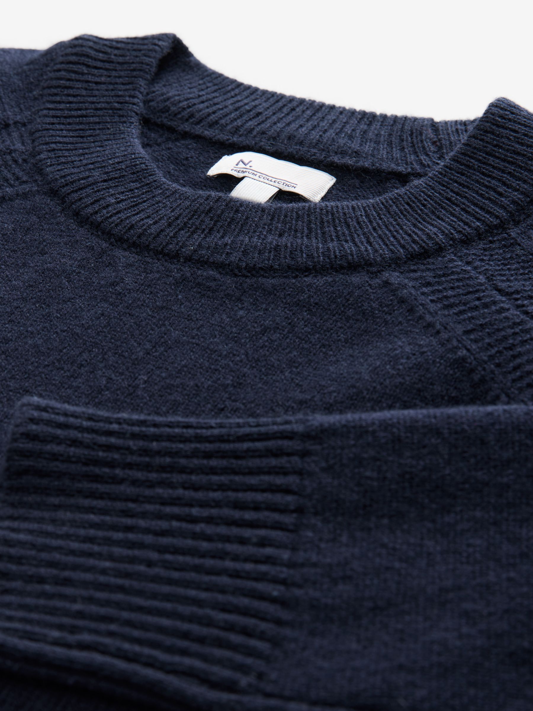 トップス argue/Blue Fox&Fine Lambs Wool Crew Neck 339910_l1m_marledblue_m_5.jpg