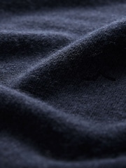 Navy Premium 100% Lambswool Crew Neck Jumper - Image 9 of 9