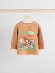 Rust/Green Dino Baby Top And Leggings Set - Image 5 of 10