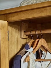 Julian Bowen Brown Marlborough Double, 2 Drawers Wardrobe - Image 4 of 6