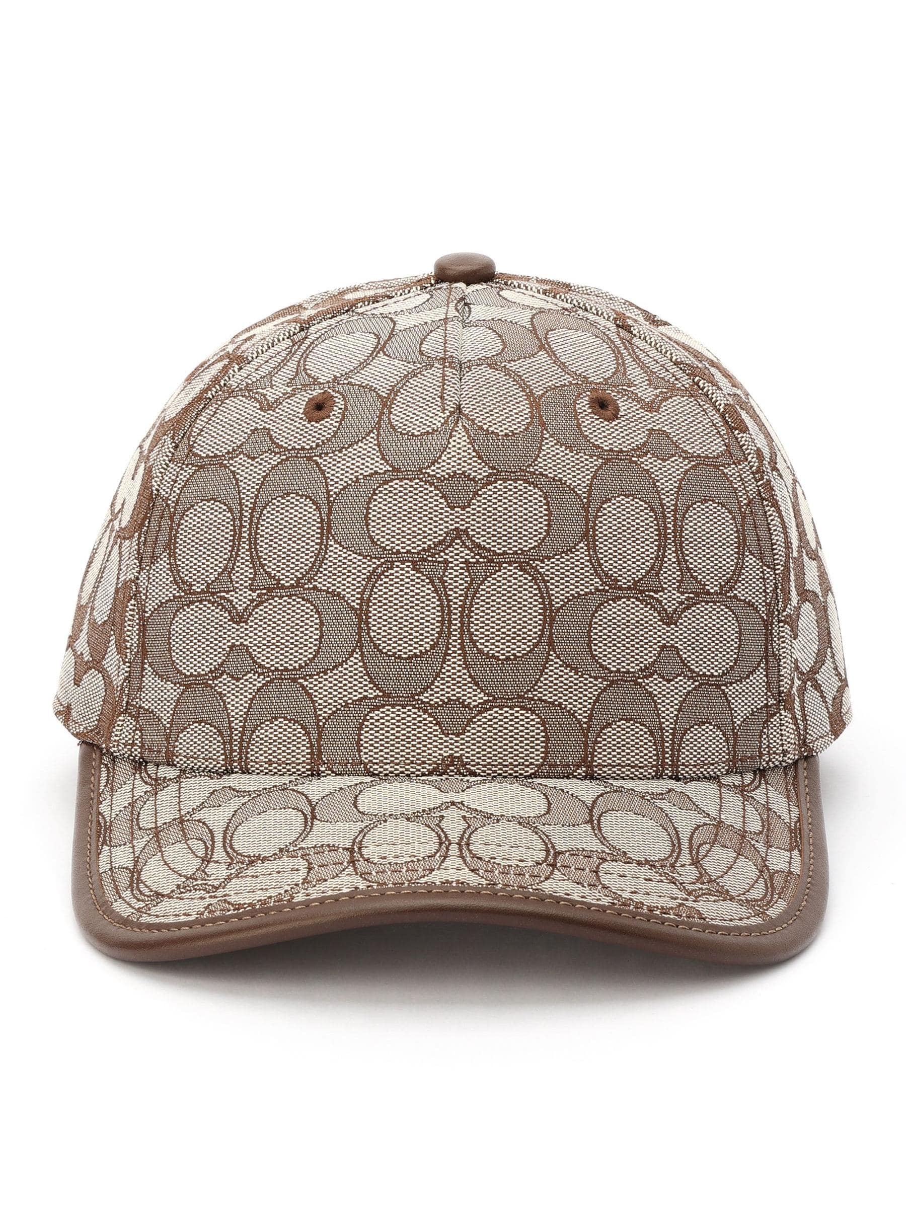 Buy COACH Signature Jacquard Brown Baseball Hat from Next Bahrain