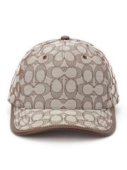 COACH Signature Jacquard Brown Baseball Hat - Image 2 of 4