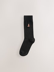Dogs Fun Embroidered Socks 8 Pack - Image 5 of 11