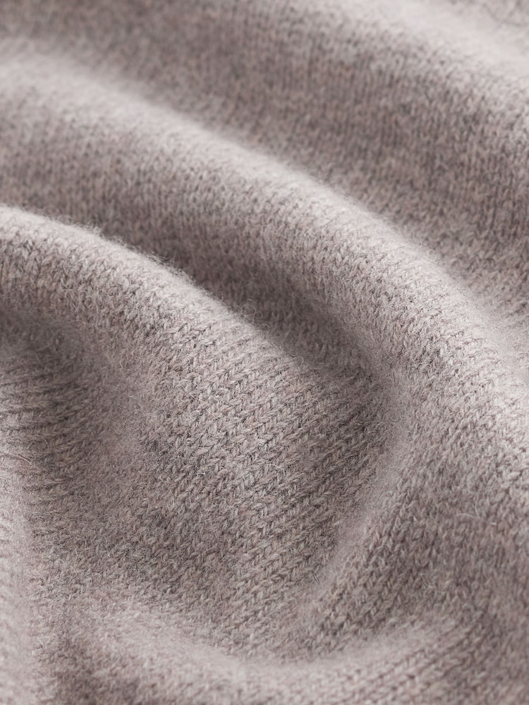 Neutral Stag Logo Regular Fit 100% Lambswool Premium Jumper - Image 8 of 8