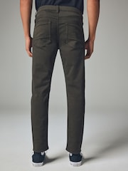 Khaki Green Slim Fit Comfort Stretch Jeans - Image 2 of 13