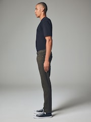 Khaki Green Slim Fit Comfort Stretch Jeans - Image 3 of 13