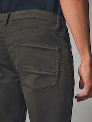 Khaki Green Slim Fit Comfort Stretch Jeans - Image 7 of 13
