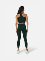 Gym + Coffee Green Womens Lotus Chevron Bra - Image 2 of 6
