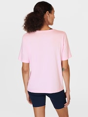 Sweaty Betty Nerine Pink Essential V-Neck T-Shirt - Image 2 of 7
