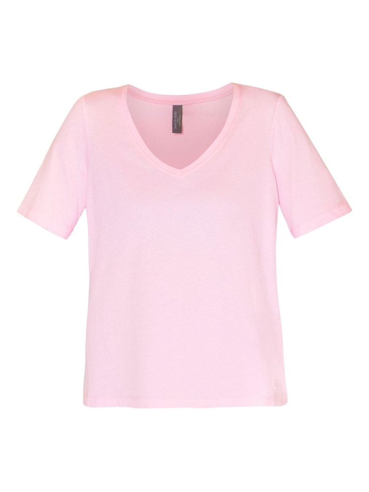 Sweaty Betty Nerine Pink Essential V-Neck T-Shirt - Image 7 of 7